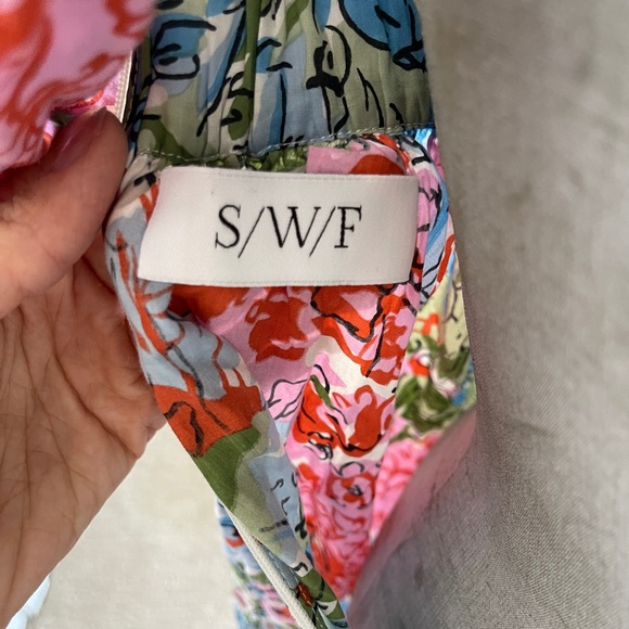 S/W/F MAXI FLORAL HALTER DRESS NWOT - Picture 3 of 8